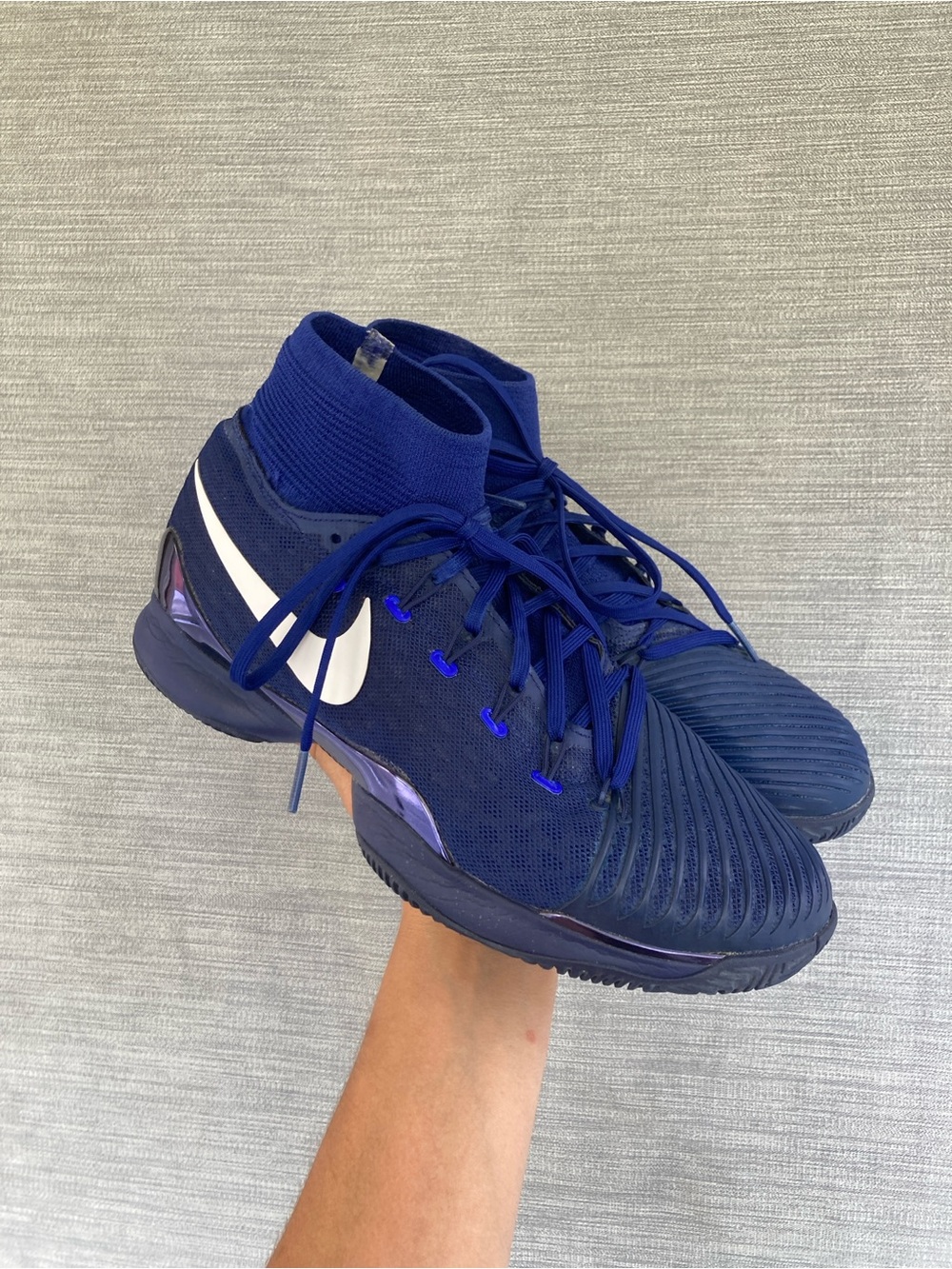 Nike Court Air Zoom Ultrafly HC Tennis Shoes Royal Blue Mens 9